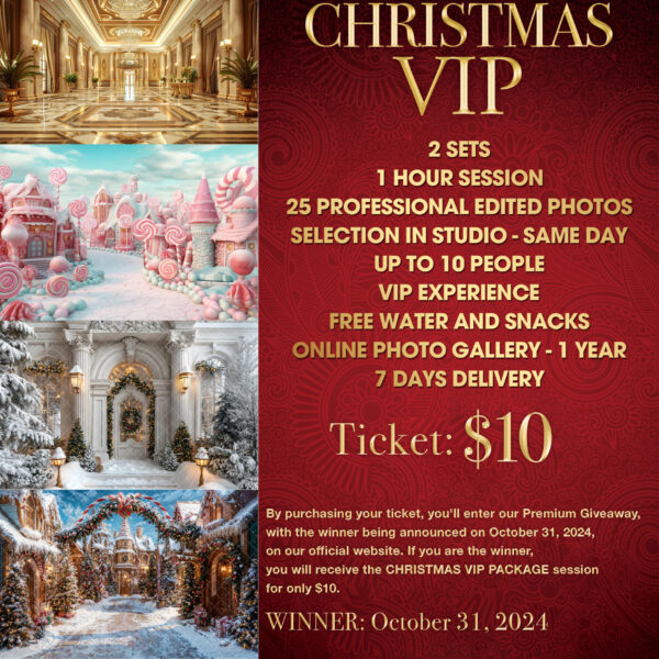 CHRISTMAS SESSIONS VIP PACKAGE - LOTTERY